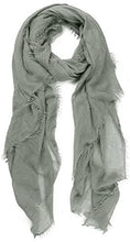 Load image into Gallery viewer, World of Shawls Chic Ladies Cotton Blend Crinkle Distressed Effect Scarf with Fringed Edges - World of Scarfs
