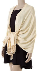 NEW HIGH QUALITY SILKY CASHMERE FEEL PASHMINA SHAWL/SCARF/WRAP - World of Scarfs