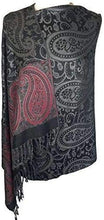 Load image into Gallery viewer, World of Shawls Ladies Floral Paisley Bordered Pashmina Feel Shawl Scarf Wrap Stole Luxuriously Warm Soft and Silky Touch - World of Scarfs
