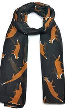 Load image into Gallery viewer, World of Shawls Fox Wolf Animal Print Scarf Wraps Shawl Soft Scarves - World of Scarfs
