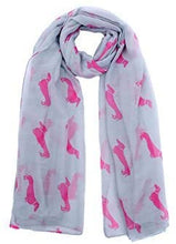 Load image into Gallery viewer, World of Shawls Pug Dog, Dachshund Dogs, Spaniel Dog, Jack Russell Print Scarf - All Seasons Lovely Soft Scarf Wraps Shawl Scarves - World of Scarfs
