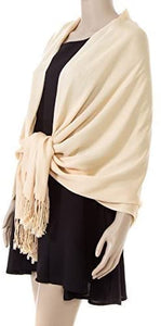 NEW HIGH QUALITY SILKY CASHMERE FEEL PASHMINA SHAWL/SCARF/WRAP - World of Scarfs