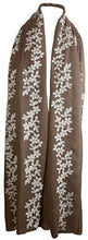 Load image into Gallery viewer, World of Shawls SEASONAL SPECIAL Glitter Sparkle Stardust and Floral Embroidered Scarf Scarves Maxi Wrap - World of Scarfs
