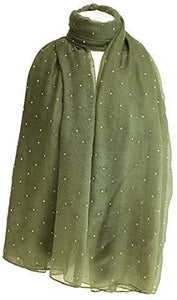 UK SELLER Beautiful Stone Studded Large Oversized Maxi Soft Shawl Scarf Hijab Sarong Wrap - World of Scarfs