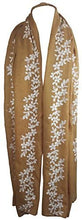Load image into Gallery viewer, World of Shawls SEASONAL SPECIAL Glitter Sparkle Stardust and Floral Embroidered Scarf Scarves Maxi Wrap - World of Scarfs
