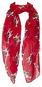 New ladies Puppy Dog Print Scarf Springer Spaniel Dog Scarf Lovely Soft Print Fashion Scarf Wrap Shawl Maxi Sarong - World of Scarfs