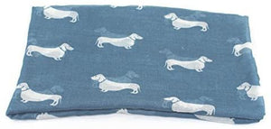 World of Shawls Pug Dog, Dachshund Dogs, Spaniel Dog, Jack Russell Print Scarf - All Seasons Lovely Soft Scarf Wraps Shawl Scarves - World of Scarfs