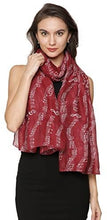 Load image into Gallery viewer, World of Shawls Music Print, Musical Note Printed Scarves, Large Size Fashion Scarf Wrap Sarong Shawl Fantastic Gift - World of Scarfs
