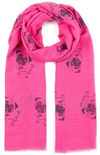 Load image into Gallery viewer, World of Shawls Pug Dog, Dachshund Dogs, Spaniel Dog, Jack Russell Print Scarf - All Seasons Lovely Soft Scarf Wraps Shawl Scarves - World of Scarfs
