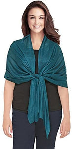 Luxurious Wool & Cashmere Pashmina Shawl Wrap Scarf - World of Scarfs