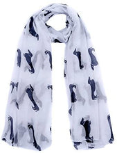 Load image into Gallery viewer, World of Shawls Pug Dog, Dachshund Dogs, Spaniel Dog, Jack Russell Print Scarf - All Seasons Lovely Soft Scarf Wraps Shawl Scarves - World of Scarfs
