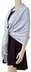 NEW HIGH QUALITY SILKY CASHMERE FEEL PASHMINA SHAWL/SCARF/WRAP - World of Scarfs