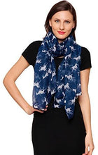 Load image into Gallery viewer, World of Shawls Horse Print Design Ladies Girls Scarf Scarves Shawl Wrap Maxi Sarong - World of Scarfs
