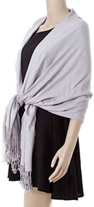 NEW HIGH QUALITY SILKY CASHMERE FEEL PASHMINA SHAWL/SCARF/WRAP - World of Scarfs