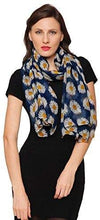 Load image into Gallery viewer, World of Shawls Daisy Print Ladies Women Celebrity Style Long Scarves Maxi Scarf, Stole, Wrap, Sarong, shawls - World of Scarfs
