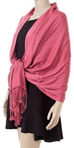 NEW HIGH QUALITY SILKY CASHMERE FEEL PASHMINA SHAWL/SCARF/WRAP - World of Scarfs