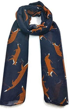 Load image into Gallery viewer, World of Shawls Fox Wolf Animal Print Scarf Wraps Shawl Soft Scarves - World of Scarfs
