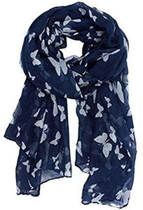 World of Shawls New Butterfly Print Ladies Celebrity Style Scarves Maxi, Scarf, Wrap, Sarong, shawls - World of Scarfs