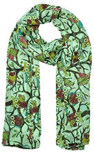 Load image into Gallery viewer, World of Shawls UK Seller!!! New Ladies Women&#39;s Owl on Branch Print Scarf Scarves Maxi Wrap Sarong shawl - World of Scarfs
