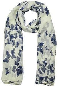 World of Shawls New Butterfly Print Ladies Celebrity Style Scarves Maxi, Scarf, Wrap, Sarong, shawls - World of Scarfs