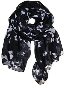 World of Shawls New Butterfly Print Ladies Celebrity Style Scarves Maxi, Scarf, Wrap, Sarong, shawls - World of Scarfs