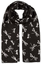 Load image into Gallery viewer, World of Shawls Glitter Dragonfly Large Scarf For Ladies Womens Shawl Scarf Wrap Soft Scarves - World of Scarfs
