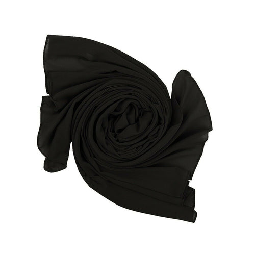 Chiffon Scarf Hijab Wraps Shawl Maxi Plain Premium Quality Size 85cm x 180cm - World of Scarfs