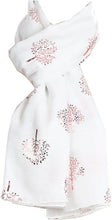Load image into Gallery viewer, World of Shawls Silver Foil Mulberry Tree Print Fashion Scarf - World of Scarfs
