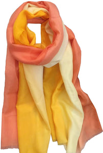 World of Shawls New Autumn/Winter Collection Ombre Silky Scarf/Shawl/Wraps Occasion Wedding Party Casual - World of Scarfs