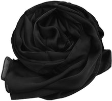 Load image into Gallery viewer, World of Shawls Elegant Large 100% SILK SATIN Shawl / Scarf / Wrap Wedding, Bridal, Bridesmaid, Cover Up - World of Scarfs

