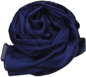 World of Shawls Elegant Large 100% SILK SATIN Shawl / Scarf / Wrap Wedding, Bridal, Bridesmaid, Cover Up - World of Scarfs