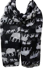 Load image into Gallery viewer, World of Shawls Ladies Womens Elephant Print Scarf Wraps Shawl Soft Scarves Sarong - World of Scarfs
