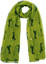 Load image into Gallery viewer, World of Shawls Pug Dog, Dachshund Dogs, Spaniel Dog, Jack Russell Print Scarf - All Seasons Lovely Soft Scarf Wraps Shawl Scarves - World of Scarfs
