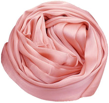 Load image into Gallery viewer, World of Shawls Elegant Large 100% SILK SATIN Shawl / Scarf / Wrap Wedding, Bridal, Bridesmaid, Cover Up - World of Scarfs

