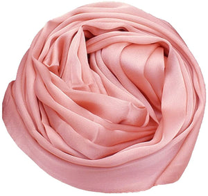 World of Shawls Elegant Large 100% SILK SATIN Shawl / Scarf / Wrap Wedding, Bridal, Bridesmaid, Cover Up - World of Scarfs