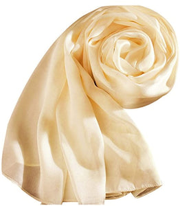 World of Shawls Elegant Large 100% SILK SATIN Shawl / Scarf / Wrap Wedding, Bridal, Bridesmaid, Cover Up - World of Scarfs