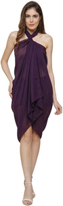 World of Shawls Plain Sarong, Coverup, Scarf, Big Size 110cm x 200cm - World of Scarfs