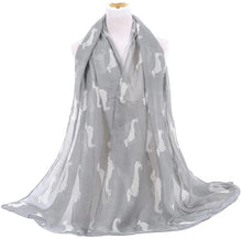 Load image into Gallery viewer, World of Shawls Pug Dog, Dachshund Dogs, Spaniel Dog, Jack Russell Print Scarf - All Seasons Lovely Soft Scarf Wraps Shawl Scarves - World of Scarfs
