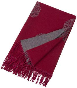 World of Shawls WINTER WARMER Reversible Thick Long Mulberry Tree Print Fashion Scarf Blanket Wrap - World of Scarfs