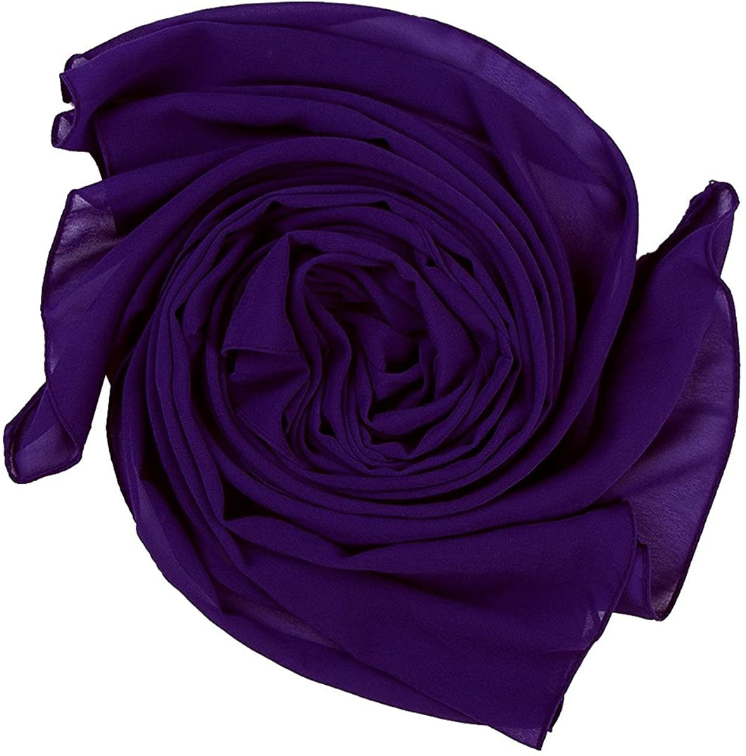 World of Shawls Elegant Chiffon Scarf Wrap Wedding Bridal Party Occasion Prom - 28 Colours - World of Scarfs