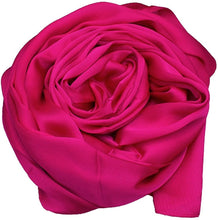 Load image into Gallery viewer, World of Shawls Elegant Large 100% SILK SATIN Shawl / Scarf / Wrap Wedding, Bridal, Bridesmaid, Cover Up - World of Scarfs
