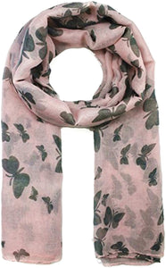 World of Shawls New Butterfly Print Ladies Celebrity Style Scarves Maxi, Scarf, Wrap, Sarong, shawls - World of Scarfs