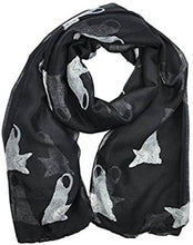 Load image into Gallery viewer, World Of Shawls Girls Lady Women Cute Cats Print Scarf Wraps Shawl Soft Scarves Maxi - World of Scarfs
