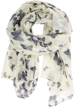 Load image into Gallery viewer, World of Shawls New Butterfly Print Ladies Celebrity Style Scarves Maxi, Scarf, Wrap, Sarong, shawls - World of Scarfs
