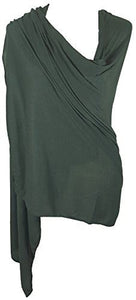 Ladies Jersey Scarf Wrap Stole Warm Soft Stretchy - World of Scarfs