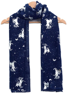 World of Shawls New Celebrity Style Design Glitter Unicorn Scarf Wraps Shawl Soft Scarves Ideal Gift - World of Scarfs