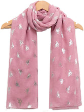 Load image into Gallery viewer, World of Shawls Ladies Girls Women&#39;s Glitter Bumble Bees Scarves Wraps Shawl Soft Scarf - World of Scarfs
