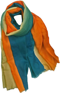 World of Shawls New Autumn/Winter Collection Ombre Silky Scarf/Shawl/Wraps Occasion Wedding Party Casual - World of Scarfs