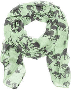 World of Shawls Ladies Womens Elephant Print Scarf Wraps Shawl Soft Scarves Sarong - World of Scarfs