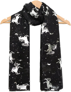 World of Shawls New Celebrity Style Design Glitter Unicorn Scarf Wraps Shawl Soft Scarves Ideal Gift - World of Scarfs